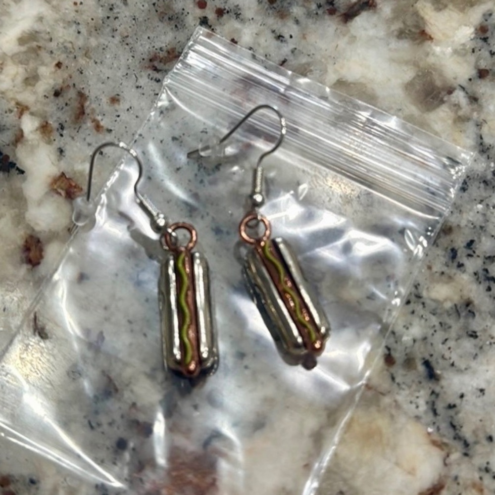 Brighton Hot Dog Earrings New !! View 4